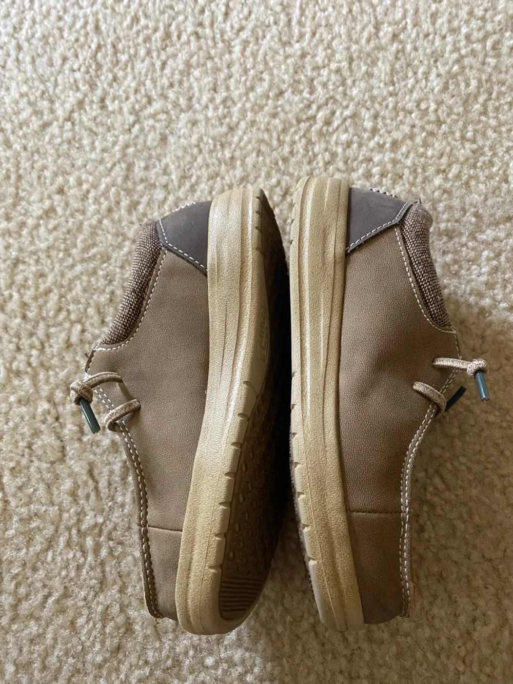 Hey DudeToddlersTan Canvas Boat Shoes